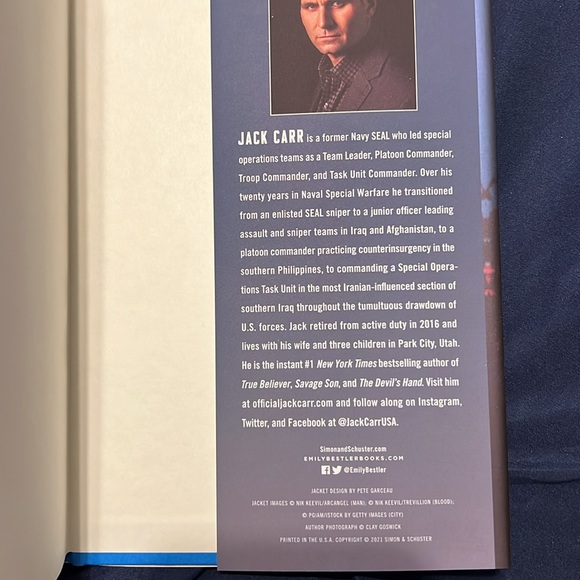 Hardcover: The Terminal List - New York Times bestseller-A Thriller by Jack Carr - Picture 4 of 6